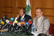 کنفرانس خبری با امیل لحود رییس جمهور سابق لبنان، دفتر مطالعات وزارت امور خارجه، 7 آبان 1387