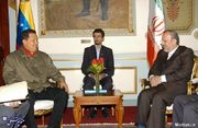هوگو چاوز رئیس جمهور ونزوئلا، کاراکاس، کاخ ریاست جمهوری، 31 فروردین 1386